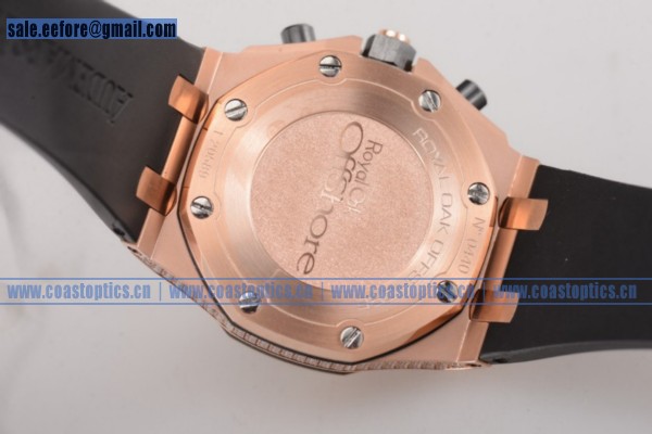 Perfect Replica Audemars Piguet Royal Oak Offshore Chrono Watch Rose Gold/Diamonds 26170st.oo.d101cr.16BK